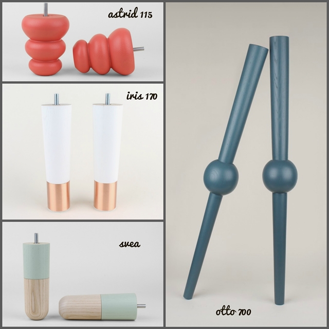 piedini e gambe pretty pegs per personalizzare imbottiti Ikea e credenze