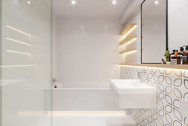home-tour design appartamento piccolo giovanile bagno con vasca